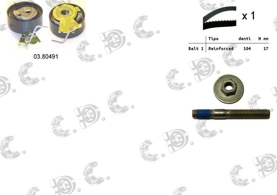 Autokit 04.5048 - Комплект зубчатого ремня ГРМ unicars.by