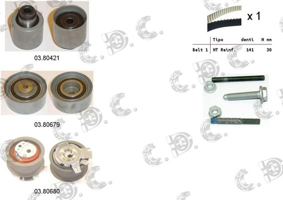 Autokit 04.5118 - Комплект зубчатого ремня ГРМ unicars.by