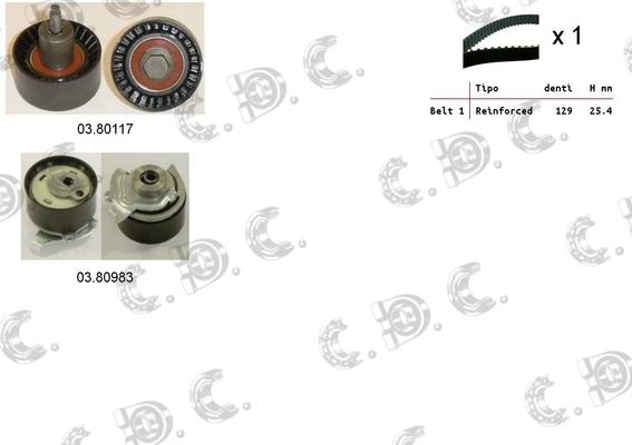 Autokit 04.5399 - Комплект зубчатого ремня ГРМ unicars.by