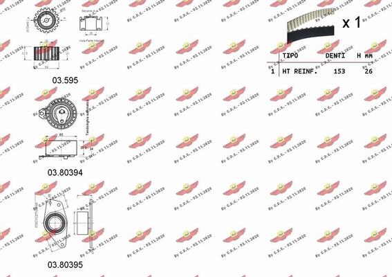 Autokit 04.5361 - Комплект зубчатого ремня ГРМ unicars.by