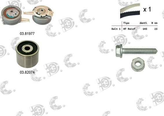 Autokit 04.5370 - Комплект зубчатого ремня ГРМ unicars.by