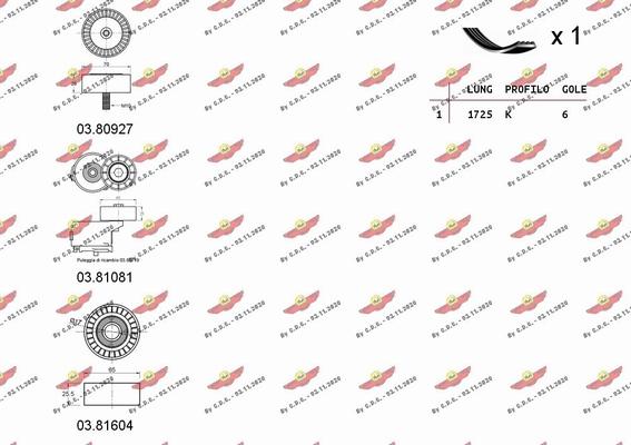 Autokit 06.0118 - Поликлиновый ременный комплект unicars.by