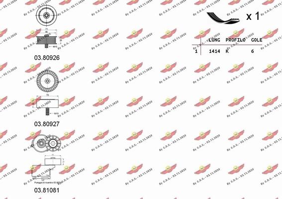 Autokit 06.0112 - Поликлиновый ременный комплект unicars.by