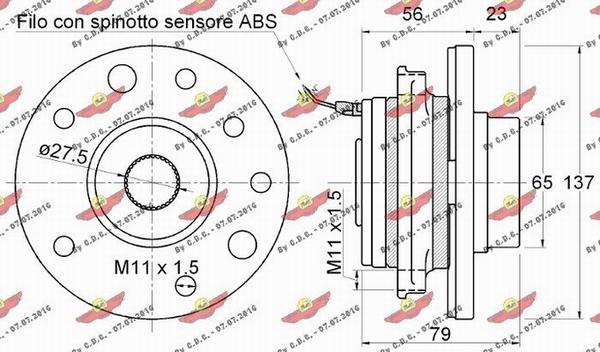 Autokit 01.97543 - Комплект подшипника ступицы колеса unicars.by