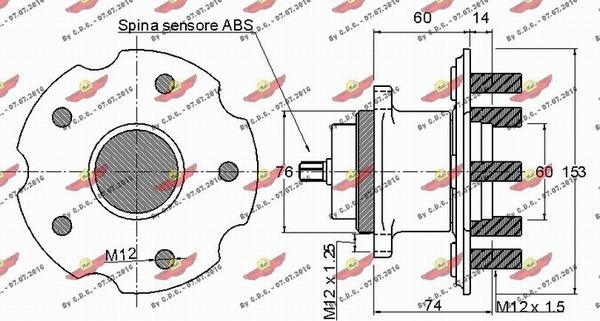 Autokit 01.97650 - Комплект подшипника ступицы колеса unicars.by