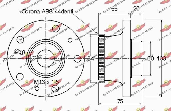 Autokit 01.97191 - Комплект подшипника ступицы колеса unicars.by