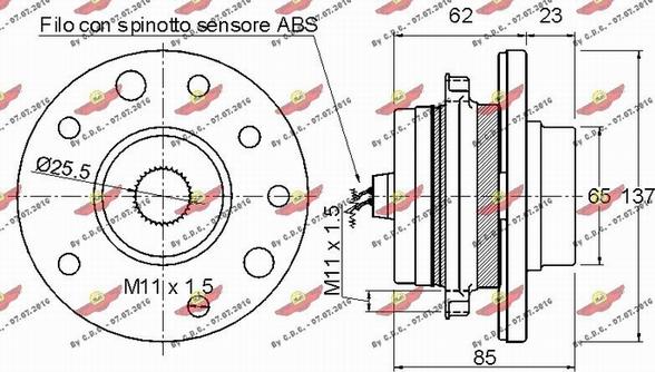 Autokit 01.97181 - Комплект подшипника ступицы колеса unicars.by