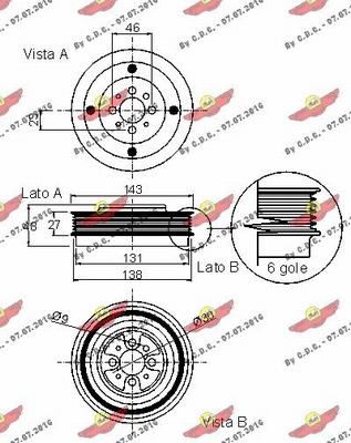 Autokit 03.90021 - Шкив коленчатого вала unicars.by