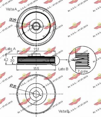 Autokit 03.90147 - Шкив коленчатого вала unicars.by