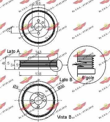 Autokit 03.90108 - Шкив коленчатого вала unicars.by