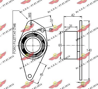 Autokit 03.596 - Направляющий ролик, зубчатый ремень ГРМ unicars.by