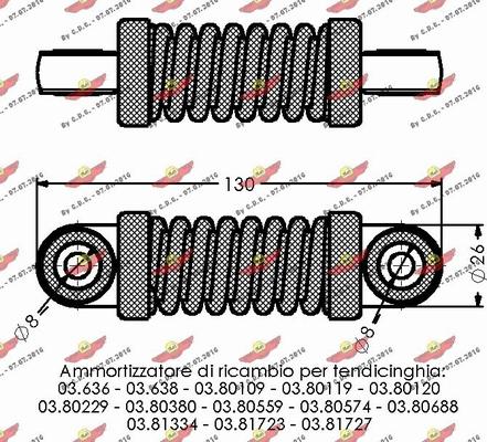 Autokit 03.628 - Виброгаситель, поликлиновый ремень unicars.by