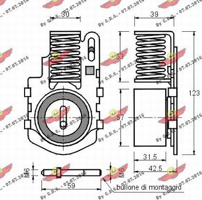 Autokit 03.107 - Натяжной ролик, зубчатый ремень ГРМ unicars.by