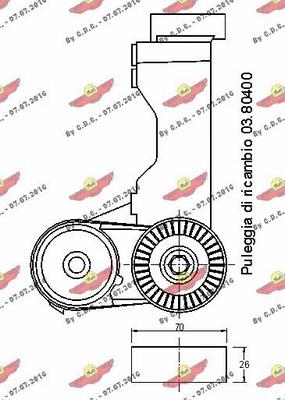 Autokit 03.80471 - Натяжитель, поликлиновый ремень unicars.by