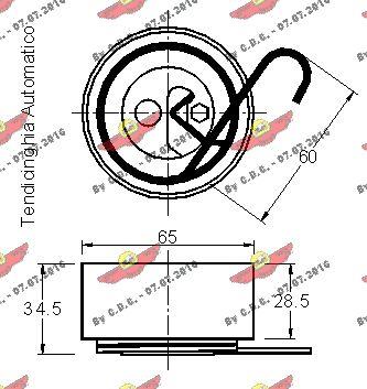 Autokit 03.80564 - Натяжной ролик, зубчатый ремень ГРМ unicars.by