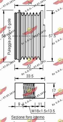 Autokit 03.80849 - Шкив генератора, муфта unicars.by