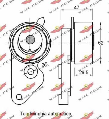 Autokit 03.80392 - Натяжной ролик, зубчатый ремень ГРМ unicars.by