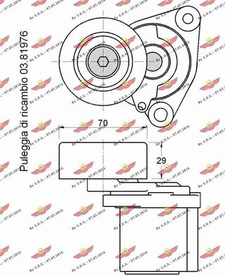 Autokit 03.81144 - Натяжитель, поликлиновый ремень unicars.by