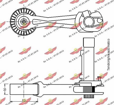 Autokit 03.81316 - Натяжитель, поликлиновый ремень unicars.by