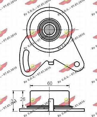 Autokit 03.389 - Натяжной ролик, зубчатый ремень ГРМ unicars.by