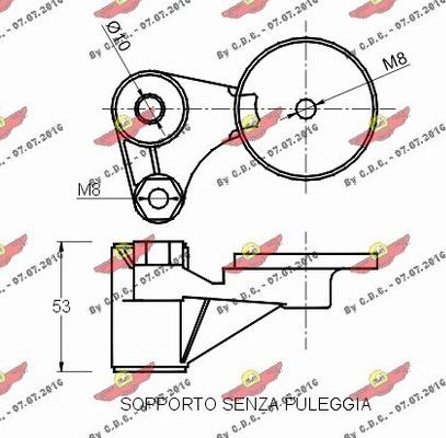 Autokit 03.766 - Натяжитель, поликлиновый ремень unicars.by