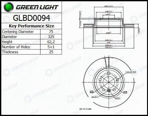 AutomotiveAdriado GLBD0094 - Тормозной диск unicars.by