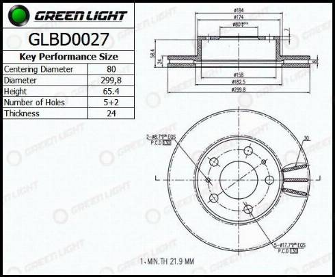 AutomotiveAdriado GLBD0027 - Тормозной диск unicars.by