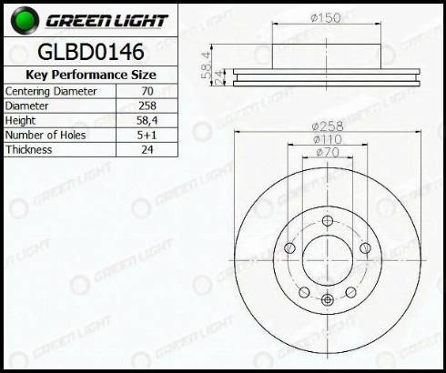 AutomotiveAdriado GLBD0146 - Тормозной диск unicars.by