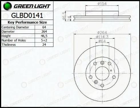 AutomotiveAdriado GLBD0141 - Тормозной диск unicars.by