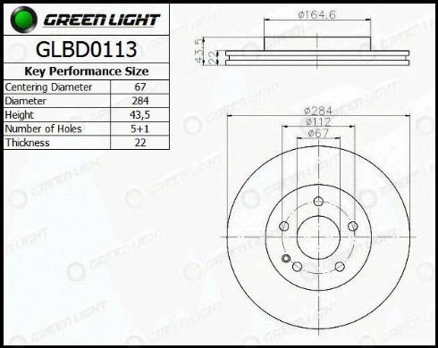 AutomotiveAdriado GLBD0113 - Тормозной диск unicars.by