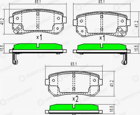 AutomotiveAdriado GLBP0040 - Тормозные колодки, дисковые, комплект unicars.by