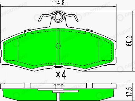 AutomotiveAdriado GLBP0137 - Тормозные колодки, дисковые, комплект unicars.by