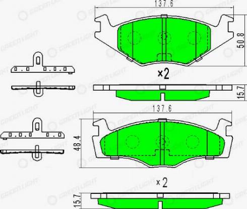 AutomotiveAdriado GLBP0172 - Тормозные колодки, дисковые, комплект unicars.by