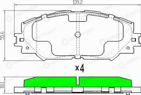 AutomotiveAdriado GLBP0356 - Тормозные колодки, дисковые, комплект unicars.by