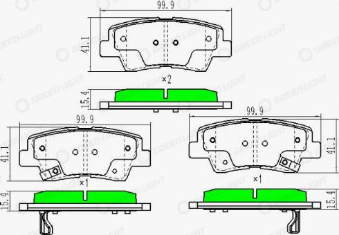 AutomotiveAdriado GLBP0253 - Тормозные колодки, дисковые, комплект unicars.by