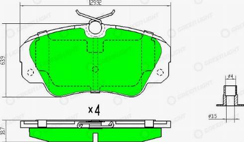 AutomotiveAdriado GLBP0213 - Тормозные колодки, дисковые, комплект unicars.by