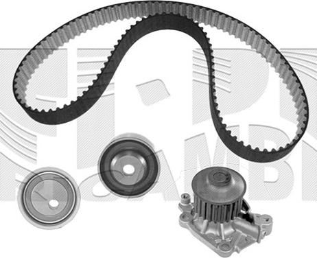 Autoteam KATW1480 - Водяной насос + комплект зубчатого ремня ГРМ unicars.by