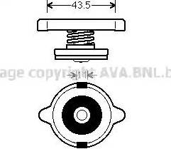 Ava Quality Cooling 980014 - Крышка горловины радиатора unicars.by