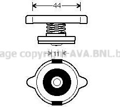 Ava Quality Cooling 980011 - Крышка горловины радиатора unicars.by