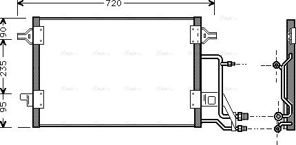 Ava Quality Cooling AI 5140 - Конденсатор кондиционера unicars.by