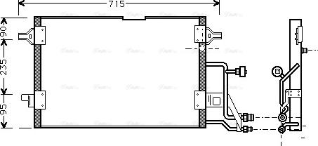 Ava Quality Cooling AI 5116 - Конденсатор кондиционера unicars.by