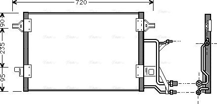 Ava Quality Cooling AI 5176 - Конденсатор кондиционера unicars.by