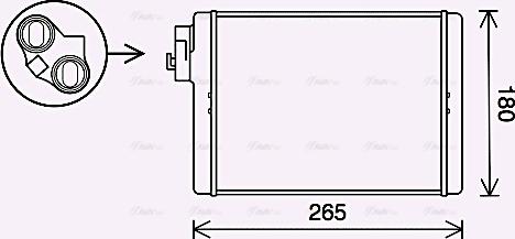 Ava Quality Cooling AI6408 - Теплообменник, отопление салона unicars.by