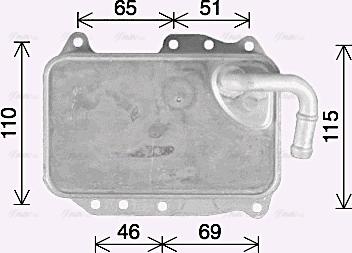 Ava Quality Cooling AI3437 - Масляный радиатор, двигательное масло unicars.by