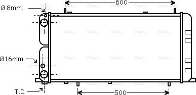 Ava Quality Cooling AI 2051 - Радиатор, охлаждение двигателя unicars.by