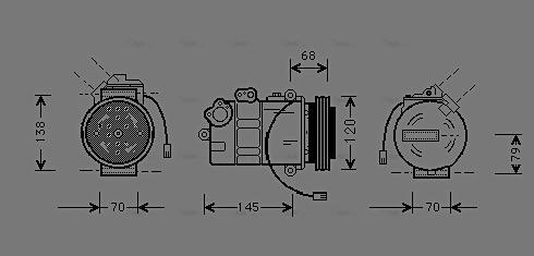 Ava Quality Cooling AI K011 - Компрессор кондиционера unicars.by