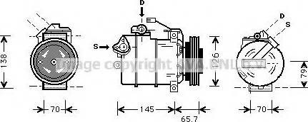 Ava Quality Cooling AIAK151 - Компрессор кондиционера unicars.by