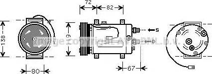 Ava Quality Cooling AI K177 - Компрессор кондиционера unicars.by