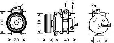 Ava Quality Cooling AIAK269 - Компрессор кондиционера unicars.by