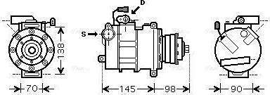 Ava Quality Cooling AIAK280 - Компрессор кондиционера unicars.by